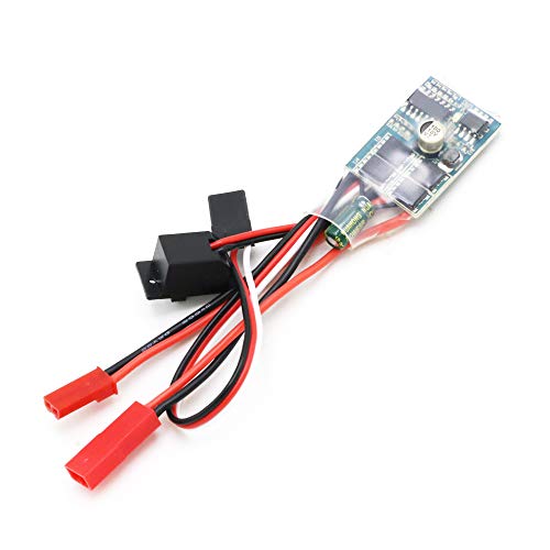 RC Car Brake 30A Brushed ESC Two Way Motor Speed Controller for 1/16 1/18 1/24 Car Boat Tank(with Brake)