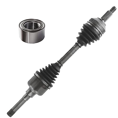 Detroit Axle - Front Left CV Axle Shaft + Wheel Press Bearing Replacement | for Ford Contour Mercury Mystique Cougar 2.5L - 2pc Set - size: 2XW2900117/Pair