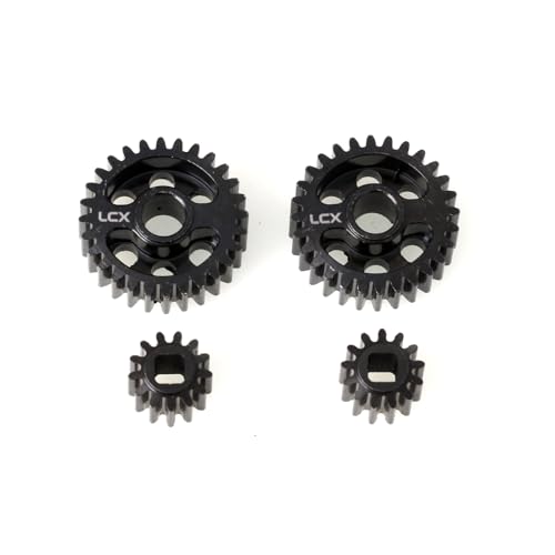 LCX Racing 1/8th RC Crawler Car Hard Steel Front Rear Axle Portal Drive Gear Set 32P 28T/13T for Axial AXP8 Gilamon 2.2，Upgrades Parts Accessories