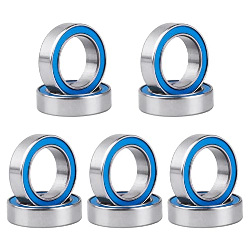 Professional RC Ball Bearings Double Rubber Sealed for Traxxas Arrma Axial Team Associated Losi Redcat Racing RC4WD Tamiya HPI (10-Pack) (10x15x4mm) - size: 10x15x4mm