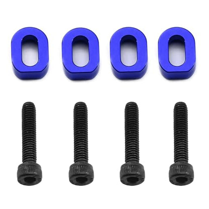 RC Parts For Traxxas For XRT 8S 7759 1/5 4 PCS Metal Motor Mount Washers Shims RC Car Upgrade Repairs Replacements Modifications Parts(Blue) - color: Blue