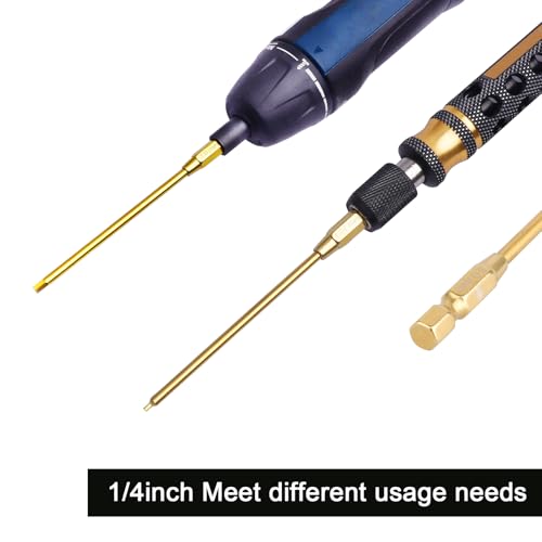 1.27mm 1.5mm 2.0mm 2.5mm 3.0mm Hex Bit Set Allen Wrench Drill Bits Compatible with Power Drills Impact Driver Electric Screwgun RC Tool Kit (5-Pack)