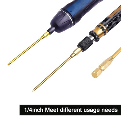 1.27mm 1.5mm 2.0mm 2.5mm 3.0mm Hex Bit Set Allen Wrench Drill Bits Compatible with Power Drills Impact Driver Electric Screwgun RC Tool Kit (5-Pack)