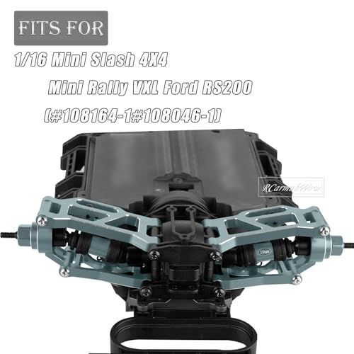 RC Upgrade Parts for Mini Slash 4X4,Mini Rally VXL Ford RS200(#108164-1#108046-1),RC Front Rear Driveshafes CVD Axles,Turnbuckles Camber Links,Replaces #10850#10843,Titanium - color: Titanium(1set)