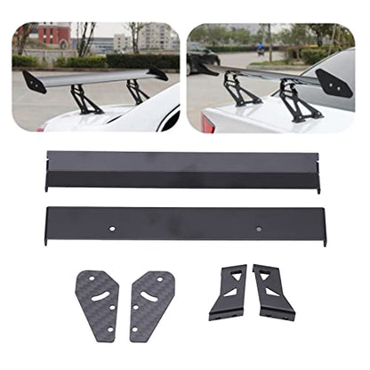 Aluminium Alloy Rear Wing Tail Spoiler Kit Improving Handling and Stability for 1/10 RC On Road Racing Drift Car Black 6 Accessories 10 Screws 10 Nuts