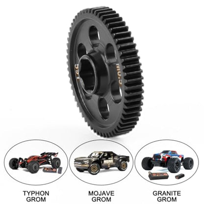 GLOBACT Cr Steel 0.5M 59T Spur Gear for Arrma Grom Losi RC Truck Racecar