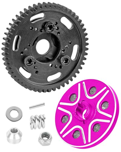 RCMYou RC 52T Slipper Clutch (0.8Mod) Transmission Gears Spur Gear Upgrades Part for 1/10 Slash 2wd VXL/Rustler 2wd VXL/Stampede 2wd VXL/Bandit 2wd VXL,Pink - color: Pink - (Upgrades)