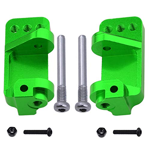 Hobbypark Aluminum Alloy Caster Blocks for RC 1/10 Traxxas 2WD Slash, Stampede, Rustler, Nitro Slash, Replaces Part 3632 (Green) - color: Green