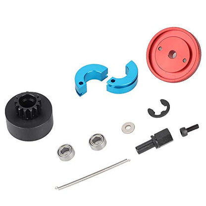 RC Nitro Engine Clutch Set 13T Speed Variator Bell Springs Metalmaterial Blue Red 1:10 Car Buggy Truck Short Course Crawler (Red)