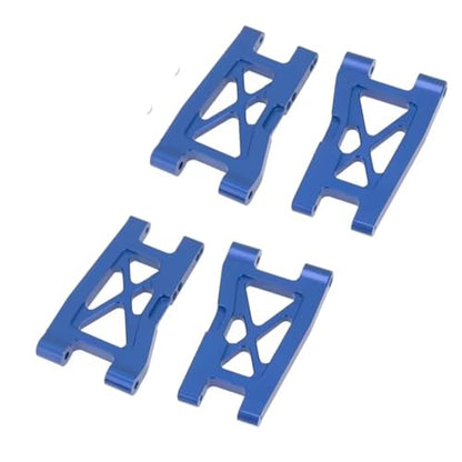 RC Models Components for Traxxas for LaTrax for Teton 1/18 4pcs Metal Front and Rear Suspension Arm Set RC Car Upgrade Parts Repair Modified(Blue) - color: Blue
