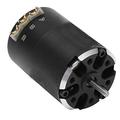 RC Brushless Motor 2300KV High Performance Sensored Brushless Motor for 1/10 RC Cars Black Aluminium 1 Unit