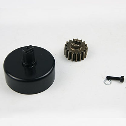 Clutch Bell Pinion Gear Fit Rovan HPI Baja 5B 5T 5SC Buggy Truck | 1/5, RC car, Fit Rofun, CNC version, Made of steel, 17T pinion gear with cup