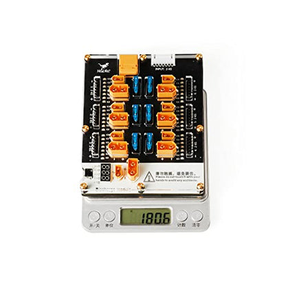 HGLRC Thor 6 Port Lipo Battery Balance Charger Board Pro 40A XT60 XT30 Plug 2-6S Integrated with Lipo Discharger for IMAX B6 ISDT Q6 Nano HOTA D6 Pro P6