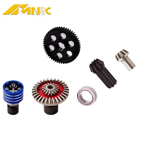 Alum Spur Gear Differential Diff Input Gear Kit for 1/16 H16BM H16PL H16DR 16208 H16207 16209 16210 1/14 H14BM 14301 14302 RC Car Upgrades Part Blue - color: Blue