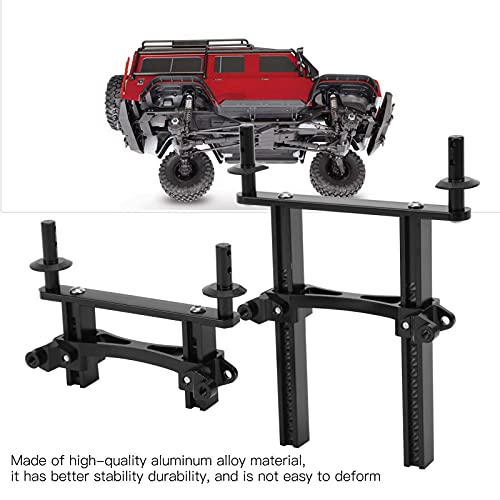 Front Rear Body Mounts Posts, RC Car Front and Rear Shell Column Body Post Extensions Hardware for SCX10 90046 TRX4 1/10 RC Car (Black)