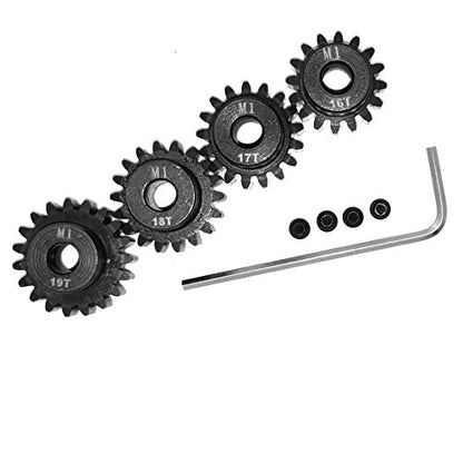 Mod 1 Pinion Gear 5mm 16T 17T 18T 19T Mod1 M1 Pinion Gear 5mm Shaft