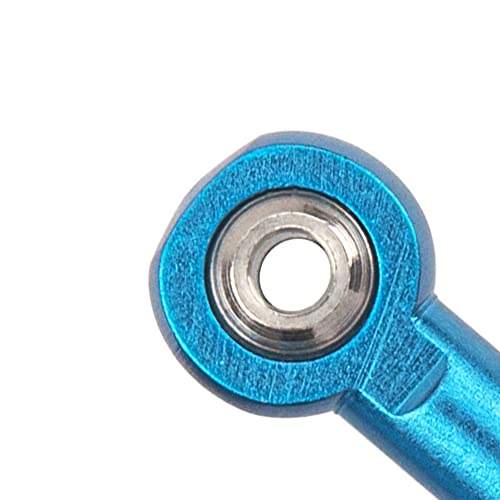 10Pcs ShareGoo M3 Tie Rod End Ball Head Holder Link 3mm Thread Ball Joint Compatible with Redcat HSP Traxxas Axial 1/10 RC Car Truck Boat DIY Robot Airplane,L26mm (Blue)