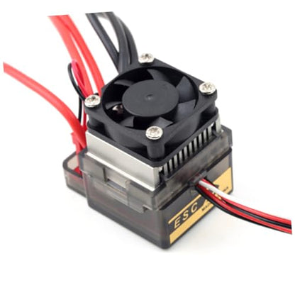 High Voltage Fan 320a Brushed Esc Rc Vehicle Brake Controller Aluminum Alloy Heat Sink