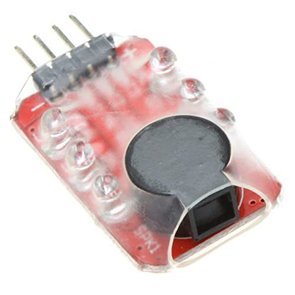 KTELI 3X Loud Hailer Lipo Battery Voltage Alarm Display Checker 2-3S LED Display for RC Helicopter Quadcopter Car Battery, 750016897