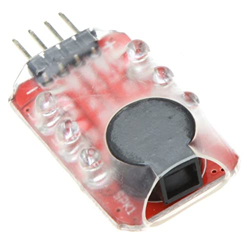 KTELI 3X Loud Hailer Lipo Battery Voltage Alarm Display Checker 2-3S LED Display for RC Helicopter Quadcopter Car Battery, 750016897