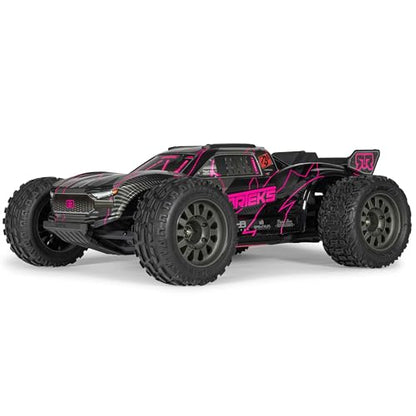 ARRMA RC Truck 1/10 VORTEKS 223S DSC 2WD RTR Brushless Stadium Truck, Pink, (Lipo Battery and Charger Not Included) ARA3505T3 - color: Pink