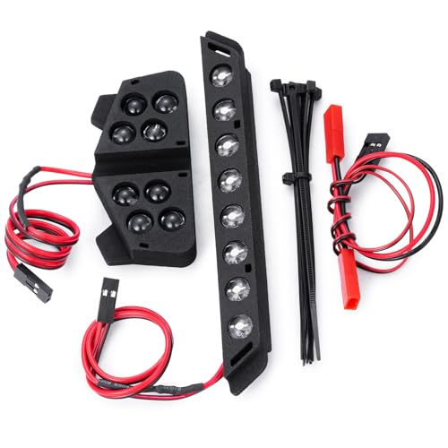 Nylon RC Front & Rear LED Light Kits Headlight Taillight | Upgrade Parts, For 1/8 Tra-xxas Maxx Slash 6S 4X4, RC Car Buggy
