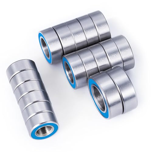 18PCS Rubber Sealed Bearing Kit Losi 1/16 Mini-B Mini-T Off-Road | RC Car Upgrade Part Wheel Hub Axle Blue Ball Bearings