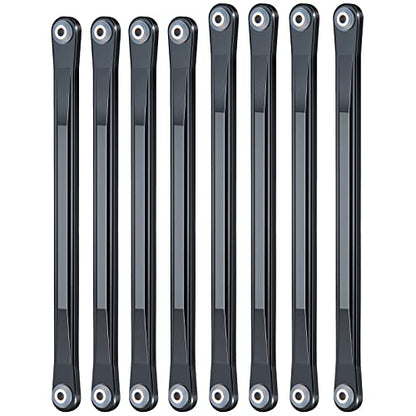 8pcs Aluminum Alloy Chassis Linkage Rod Set Upper & Lower Suspension Links for 1/8 LOSI LMT RC Crawler Car Pull Rod Link Linkage Tie Rod Kit Upgrade Parts Accessories
