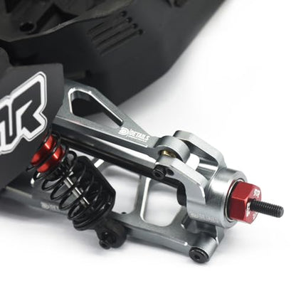 Hobby Details Aluminum Upgrade Parts Set for ARRMA Mini Kraton 4x4 1/16, Front & Rear A-Arms, Knuckle, Steering,Titanium Color (Rear Knuckle) - color: Rear Knuckle