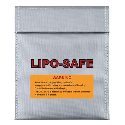 CNHL Lipo Safe Bag Fireproof Explosionproof Safe Bag(12.99X9.84IN) | Keeps multiple packs neatly organized, secures lipo battery bag storage indoors, and offers easy outdoor portability.