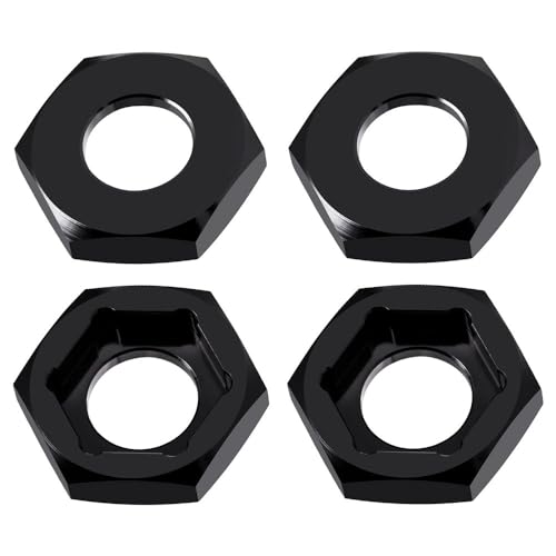 MORLORDY 4Pcs 17mm to 24mm CNC Wheel Hex Hub Adapter Aluminum Spacers for 1/7 Mojave 6S EXB & All 1/8 RC Monster Truck Upgrade Parts