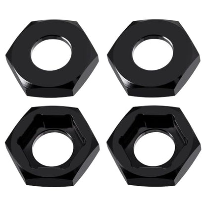 MORLORDY 4Pcs 17mm to 24mm CNC Wheel Hex Hub Adapter Aluminum Spacers for 1/7 Mojave 6S EXB & All 1/8 RC Monster Truck Upgrade Parts