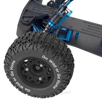 RC Truck Wheels Tires 12mm/14mm/17mm Hex for 1/10 Arrm a Senton/Slash 2WD 4WD 4×4/Axia1/Redca t/Rc4w d,w/Detachable Replace Running on Off-Road Tire RC Wheel Hex,Wheels and Tires,Black - color: Black- (Wheel Tires)