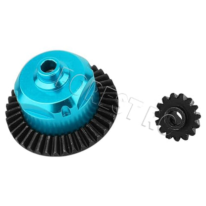 Metal Differential Gear Set for Tamiya TT-02 TT-02B TT02 TT02B 1/10 RC Toys Car Upgrade Parts (Blue) - color: Blue