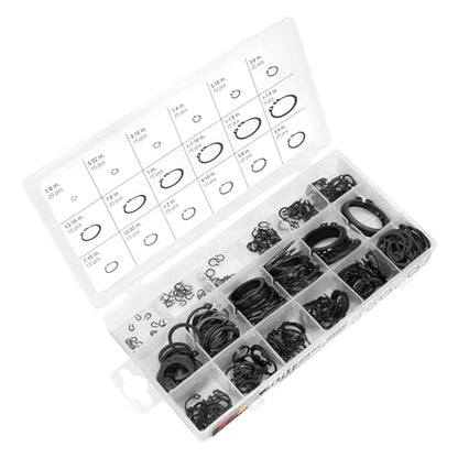 Performance Tool W5212 300-Piece External Snap Ring Assortment Kit | Contains 18 popular sizes of external retaining rings and circlips. Re-sealable plastic storage case included - size: 32 Inch