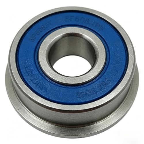 SF608-2RS Flange Bearing 8x22x7 mm 10PC Double Sealed Stainless Steel Flanged SF608 RS Ball Bearings SF608 2RS - size: SF608-2RS 8x22x7