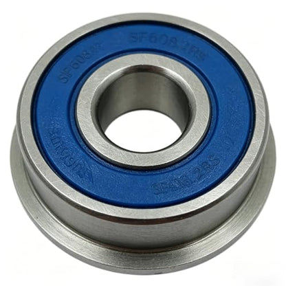 SF608-2RS Flange Bearing 8x22x7 mm 10PC Double Sealed Stainless Steel Flanged SF608 RS Ball Bearings SF608 2RS - size: SF608-2RS 8x22x7