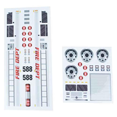 Pinewood Derby Pre-Cut Fire Truck Decals