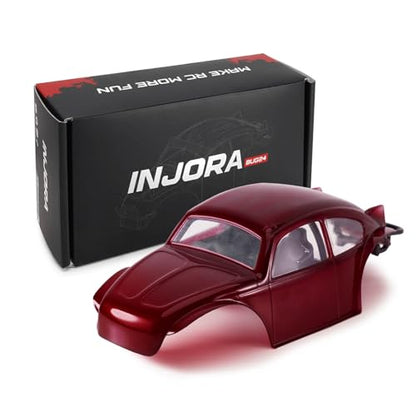 INJORA BUG24 Body for 1/24 Axial SCX24 C10 JLU Bronco Base Camp (Burgundy) - color: Burgundy