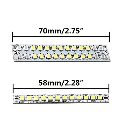 RC LED Light 70mm 58mm Highlight Waterproof Front Rear Bumper Led Strip Compatible with Traxxas MAXX 1/10 RC Crawler Car Upgrade Part