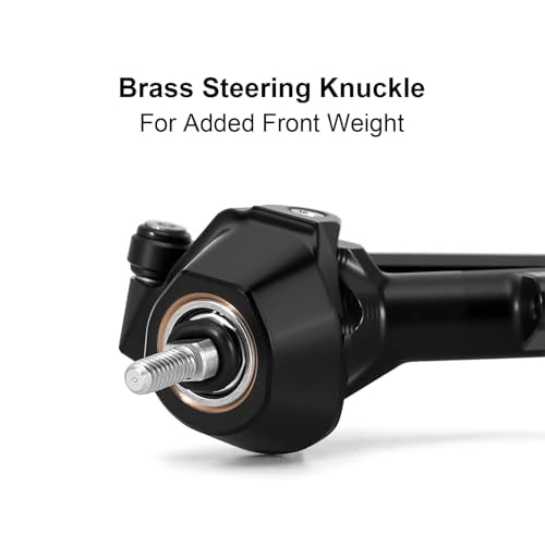INJORA +3mm Planet Axles with Brass Steering Knuckles for Axial SCX30