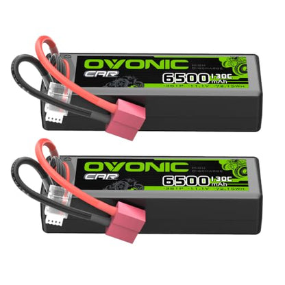OVONIC 3S LiPo Battery 6500mAh 11.1V 130C RC Battery with T-Plug Connector