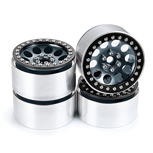 Benedict Harry Aluminum Alloy 2.2" Beadlock Wheels Rims for 1/10 RC Rock Crawler Car Axial Wraith RR10 SCX10 90046 YETI D90 CC01