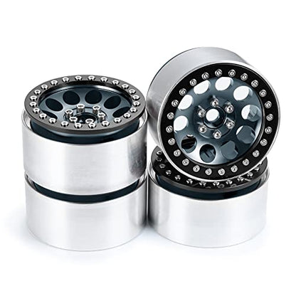 Benedict Harry Aluminum Alloy 2.2" Beadlock Wheels Rims for 1/10 RC Rock Crawler Car Axial Wraith RR10 SCX10 90046 YETI D90 CC01