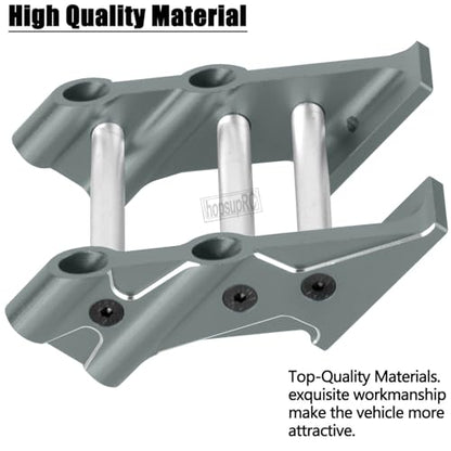 RC Wing Mount Upgrades Part for 1/10 Kraton Outcast 4X4 4S V2 BLX,Alloy Rear Wing Mount Hops Up,Replace ARA320631,Titanium - color: Titanium(parts)