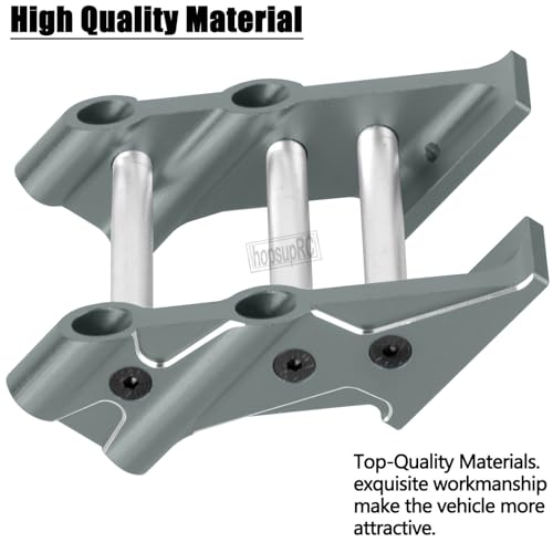 RC Wing Mount Upgrades Part for 1/10 Kraton Outcast 4X4 4S V2 BLX,Alloy Rear Wing Mount Hops Up,Replace ARA320631,Titanium - color: Titanium(parts)