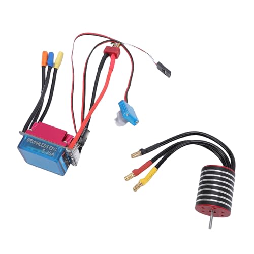 7200Kv Sensored Brushless Motor Combo | 35A ESC High for 1/18 1/16 1/14 RC Racing Car CNC Aluminum (5800KV) - size: 5800KV