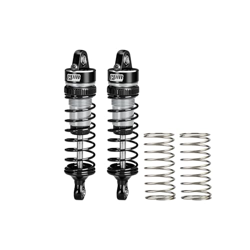 GPM Aluminum Front Shock Absorbers 62mm (2PCS) for Arrma 1/16 Mini Kraton 3S Oil Filled RC Shocks Upgrade Replacement Parts (Silver) - color: Silver
