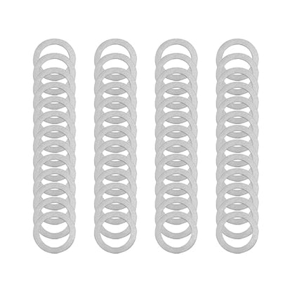 48 Pcs M9x13mm Steel Thin Washer Assortment for M9 Bolt Spacing Repair | 0.1 0.2 0.3 0.5mm Thickness, 12pcs Each Size, Stainless Flat Spacers, Mechanical Repair, Electronics Assembly - size: M9X13