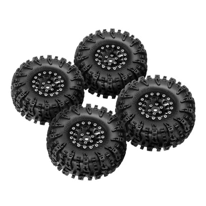 INJORA 1.3 Wheel Tires for 1/18 1/24 RC Crawler Car (Black 2) - color: Black 2